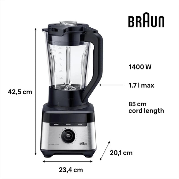 Завантажте зображення в засіб перегляду галереї, Braun PowerBlend 7 Jug blender | Black | JB703AI
