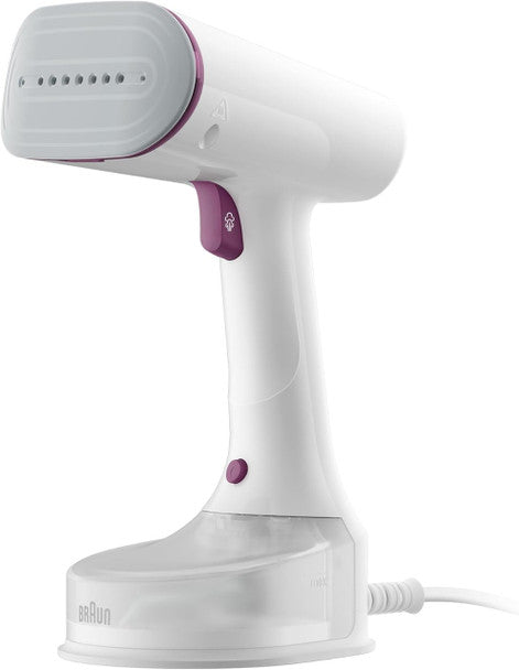 Braun Garmet steamer purple and white