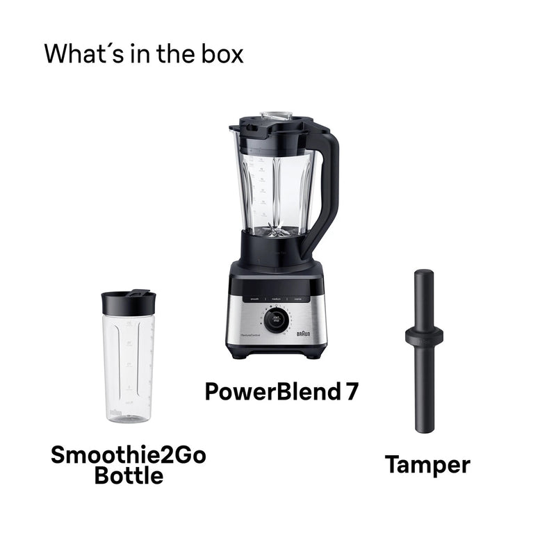 Завантажте зображення в засіб перегляду галереї, Braun PowerBlend 7 Jug blender | Black | JB703AI
