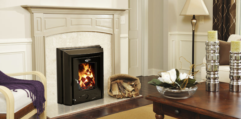 Załaduj obraz do przeglądarki galerii, Stanley Cara Plus Insert Boiler Stove | 17Kw | Matt Black
