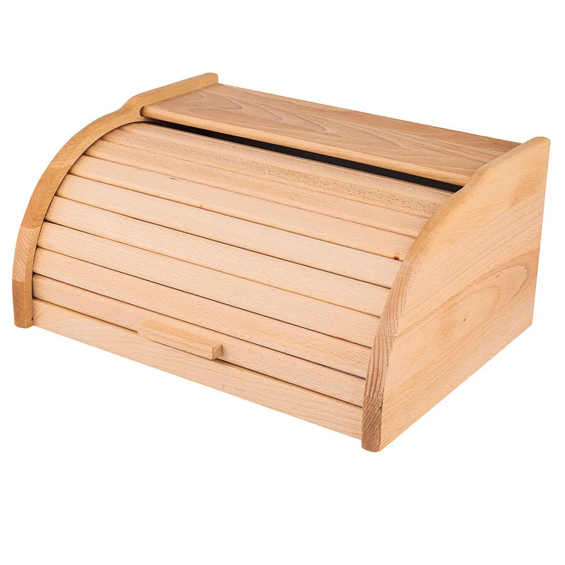 Load image into Gallery viewer, Altom Wooden Bread Box With Shutter | Light Wood | 020601710
