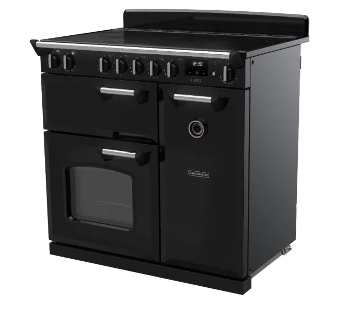 Load image into Gallery viewer, Rangemaster Classic 90cm Induction Rangecooker | Black | CL90EIPGBL/CM1
