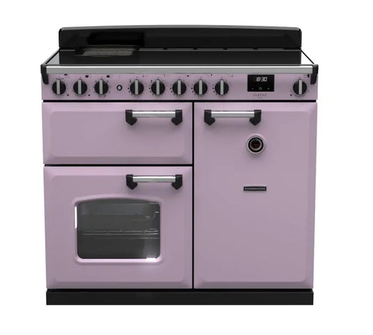 Rangemaster Classic Deluxe 100 Induction Heather with Chrome Trim | CLDL100EIPHTH/CM1