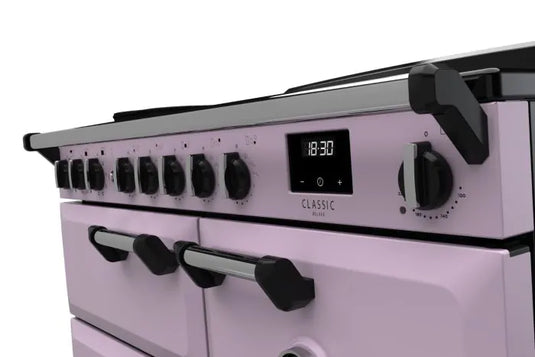 Rangemaster Classic Deluxe 100 Induction Heather with Chrome Trim | CLDL100EIPHTH/CM1