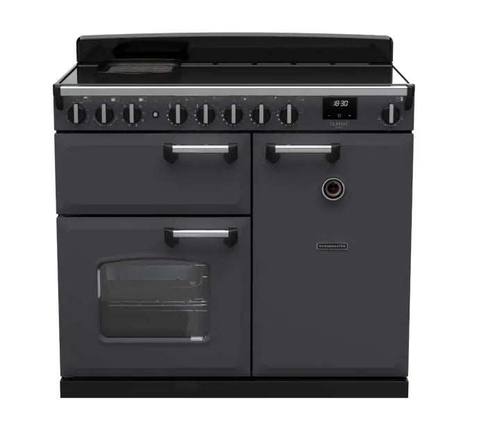 Load image into Gallery viewer, Rangemaster Classic Deluxe 100 Induction Slate with Chrome Trim | CLDL100EIPSLT/CM1
