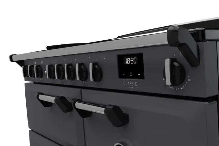 Load image into Gallery viewer, Rangemaster Classic Deluxe 100 Induction Slate with Chrome Trim | CLDL100EIPSLT/CM1
