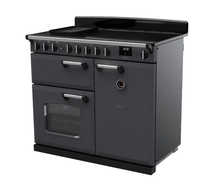 Load image into Gallery viewer, Rangemaster Classic Deluxe 100 Induction Slate with Chrome Trim | CLDL100EIPSLT/CM1
