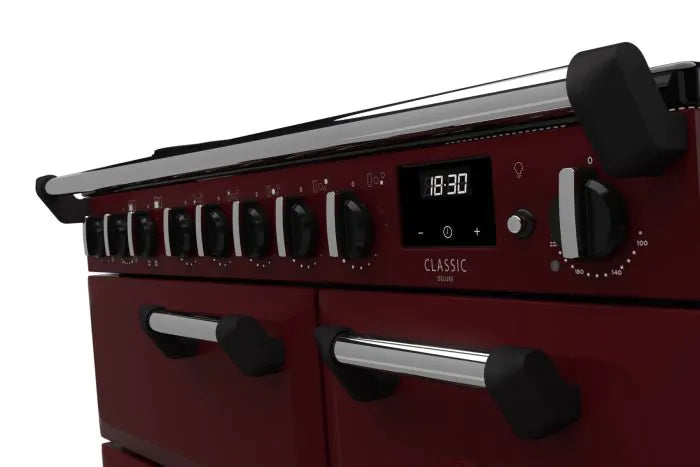 Load image into Gallery viewer, Rangemaster Classic Deluxe 90 Induction Bordeaux with Chrome Trim | CLDL90EIPBOR/CM1
