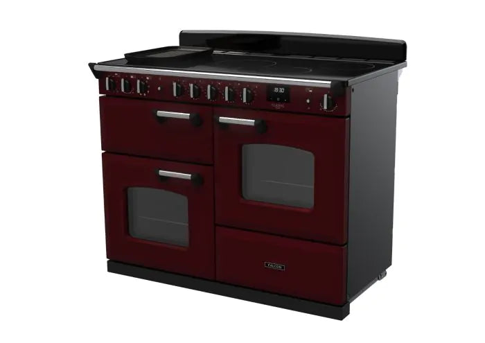 Load image into Gallery viewer, Rangemaster Classic Deluxe Oc 110 Induction Bordeaux with Chrome trim | CLDLO110EIPBOR/CM1

