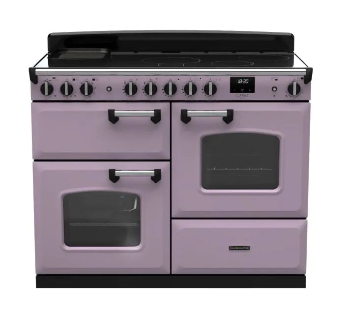Load image into Gallery viewer, Rangemaster Classic Deluxe Oc 110 Induction Heather with Chrome Trim | CLDLO110EIPHTH/CM1
