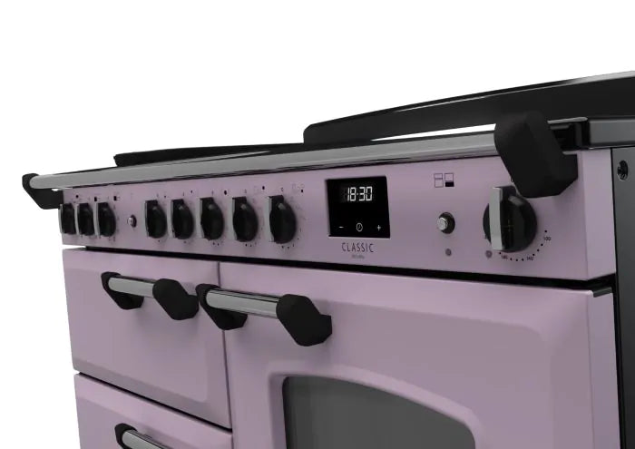 Load image into Gallery viewer, Rangemaster Classic Deluxe Oc 110 Induction Heather with Chrome Trim | CLDLO110EIPHTH/CM1
