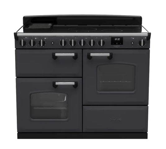 Rangemaster Classic Deluxe Oc 110 Induction Slate with Chrome Trim | CLDLO110EIPSLT/CM1