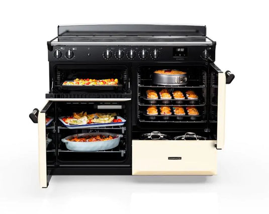 Rangemaster Classic Oc 110 Induction Pale Cream with Chrome Trim | CLO110EIPPCR/CM1