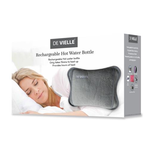 De Vielle Rechargeable Long Hot Water Bottle | Grey |