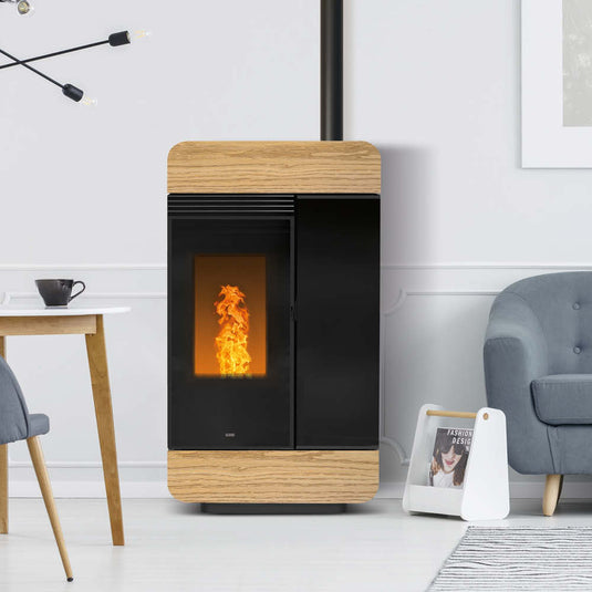 Klover Diva 3000 Wood Wood Pellet Boiler | 31.9KW | Rovere | KLDV3000WARV