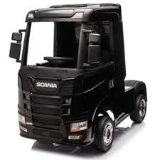 Kids Ride On Scania + Trailer | Black | 034645