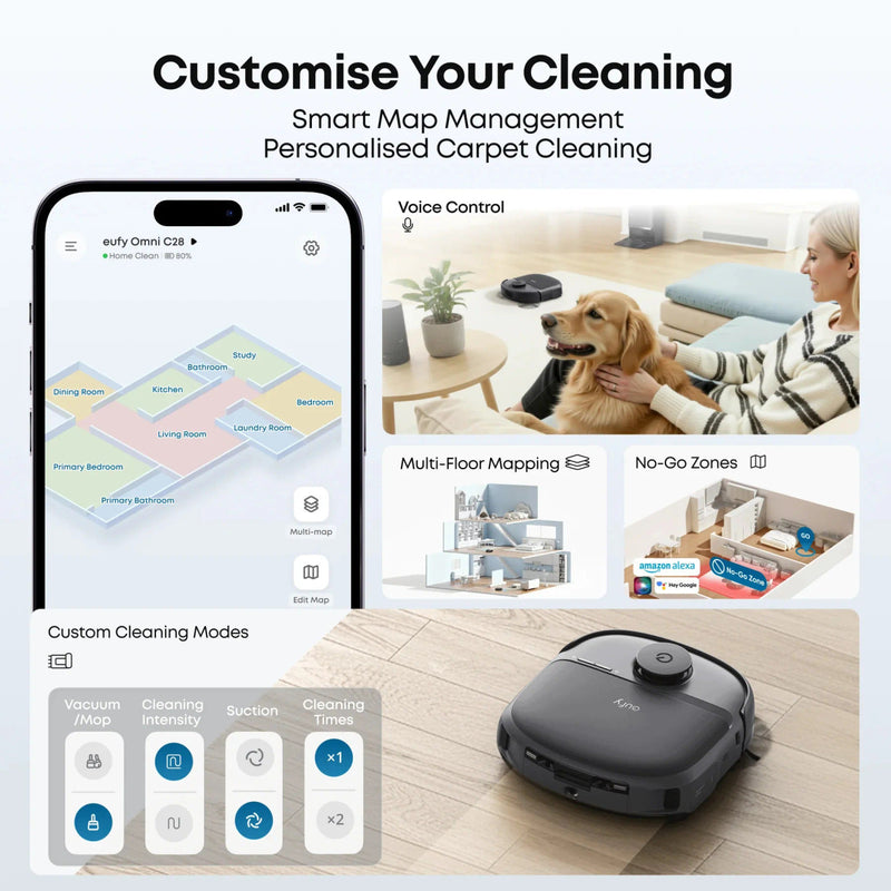 Load image into Gallery viewer, Eufy Omni C28A Robot Vacuum Cleaner with Accessory Kit | 15000Pa | T211AV10
