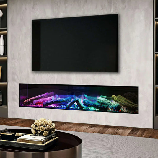 Evonic Halo 1800 Integrated Electric Fire | Glass Fronted | EVEAVEM