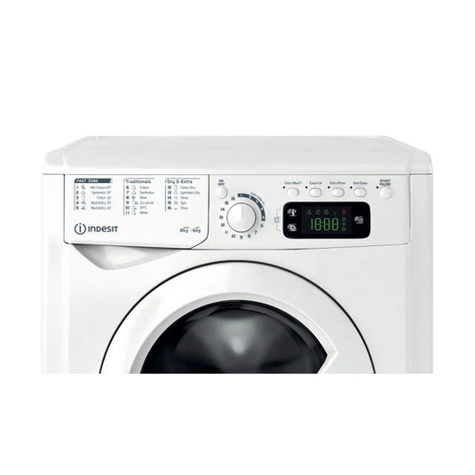 Indesit 8/6KG 1351 Spin Freestanding Washer Dryer | White | EWDE861483W