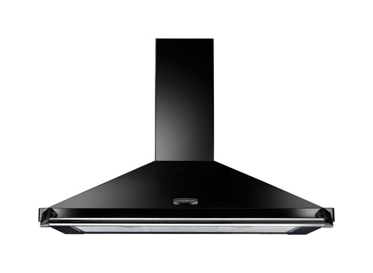 Rangemaster Classic 90CM Hood | Black | Chrome Rail | CLAHDC90BC/ | 63050