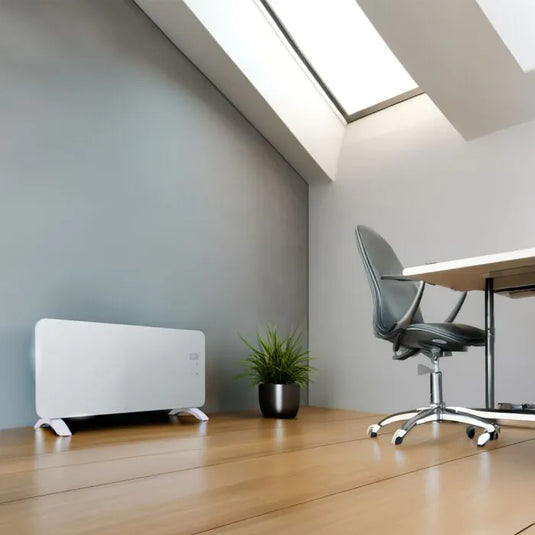 Auraline Smartenergy Glass Panel Heater White | 48FANGP200WUK