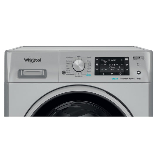 Whirlpool FreshCare+ Washing Machine | 9kg | 1400 Spin | Gunmetal | FFD 9489 SBSV UK