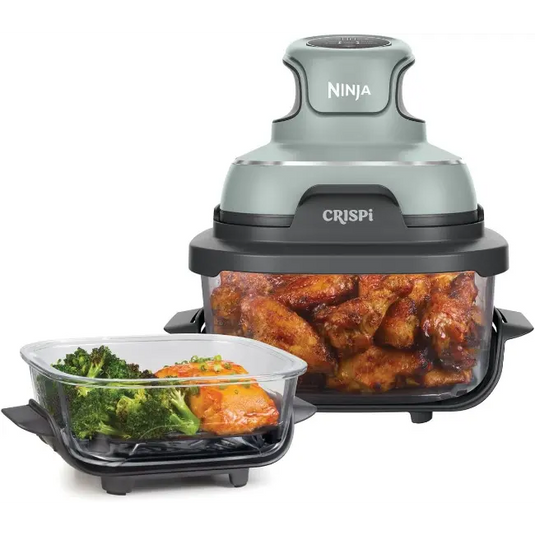 Ninja Crispy 4-in-1 Portable Glass Air Fryer | Green | FN101UKSG