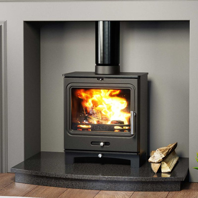 Henley Clearwood 5kW Eco | Multi Fuel | Matt Black | ST445