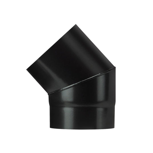 Black Enamel Flue 45 Degree Bend | 5