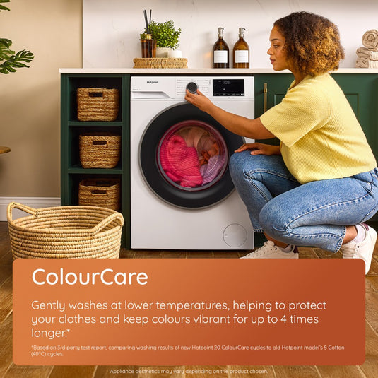 Hotpoint 12kg Washing Machine | White | 1400rpm | HBCA 123 CARE UK