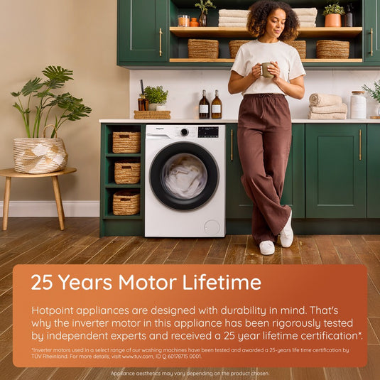 Hotpoint 12kg Washing Machine | White | 1400rpm | HBCA 123 CARE UK