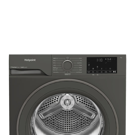 Hotpoint heat pump tumble dryer: freestanding, 9,0kg | HHD D90 GG IRE