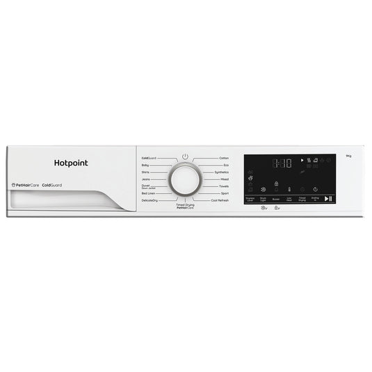Hotpoint heat pump tumble dryer: freestanding, 9,0kg | HHD D90 WW IRE