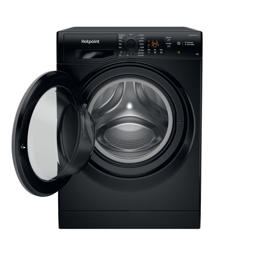 Hotpoint Anti-Stain Washing Machine | Black | 9kg | 1400rpm | A Rated | HNR9 W64 BS IRE
