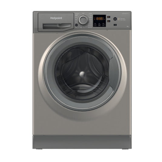 Hotpoint Anti-stain Washing Machine | Graphite | 9kg | 1400rpm | HNR9 W64 GG IRE