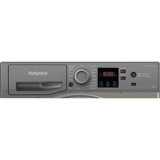 Hotpoint Anti-stain Washing Machine | Graphite | 9kg | 1400rpm | HNR9 W64 GG IRE