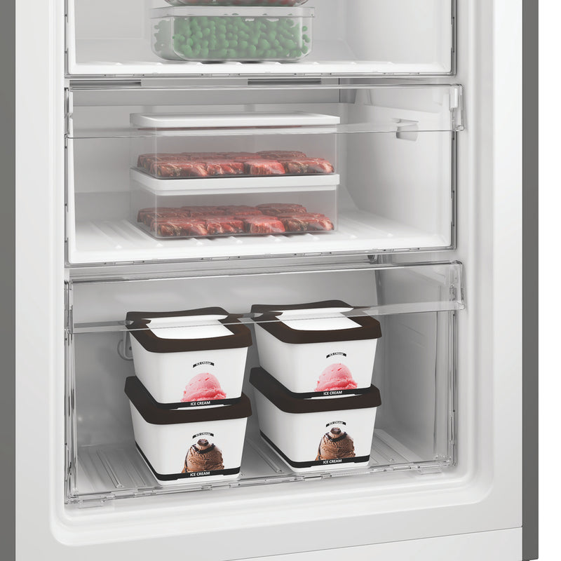 Завантажте зображення в засіб перегляду галереї, Hotpoint 60Cm Freezer, 256L Frost Free, Freezer Protect, Fast Freeze | Inox | HPMFF 1292 XBR4UK
