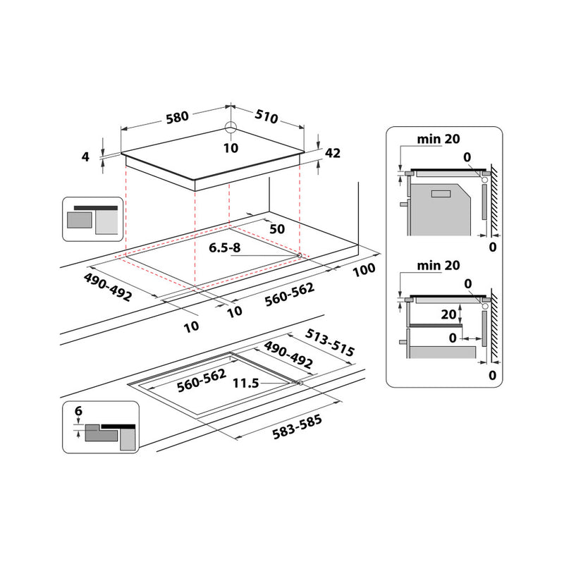 Load image into Gallery viewer, Hotpoint Ceramic Hob | Black | 60CM | HR 612 CH
