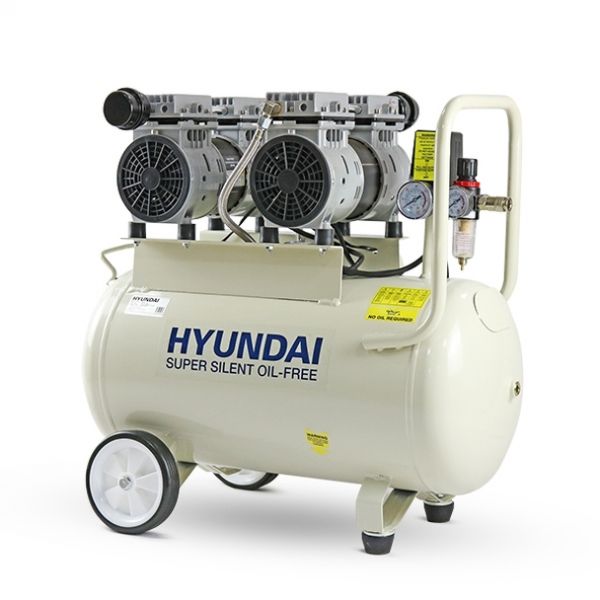 Hyundai 50 Litre Electric Air Compressor | 2HP | 7Bar | Low Noise | HY27550
