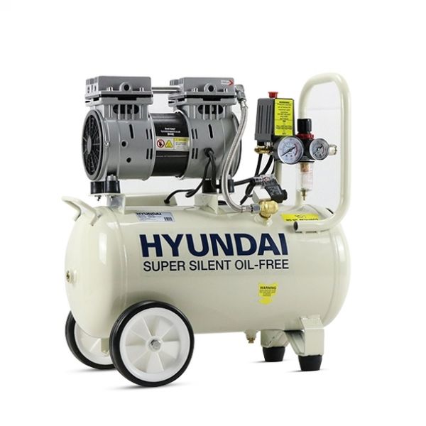 Hyundai 24 Litre Electric Air Compressor | 1HP | Oil Free | Low Noise | HY7524