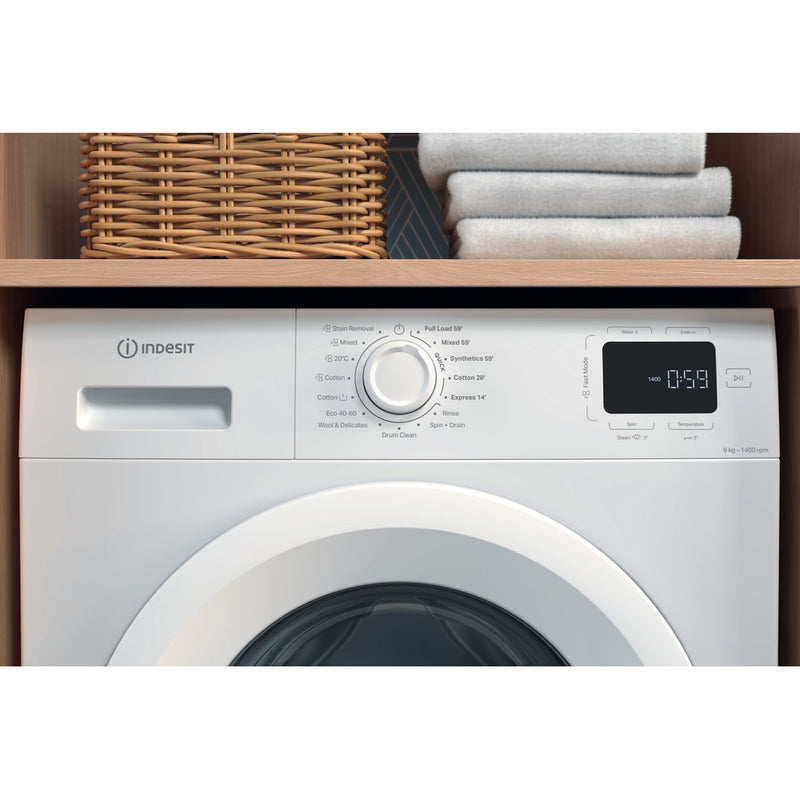 Load image into Gallery viewer, Indesit MyTime Washing Machine | 9KG | 1400 Spin | White | IM 964 MY TIME UK
