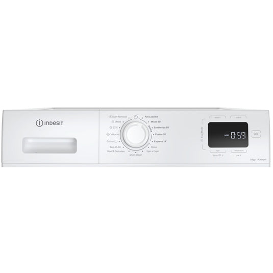 Indesit MyTime Washing Machine | 9KG | 1400 Spin | White | IM 964 MY TIME UK