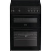 Indesit 60cm Electric Double Cooker | 69L + 36L | Easy Clean Enamel | Black | IDE6VMB