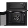 Indesit 60cm Electric Double Cooker | 69L + 36L | Easy Clean Enamel | Black | IDE6VMB