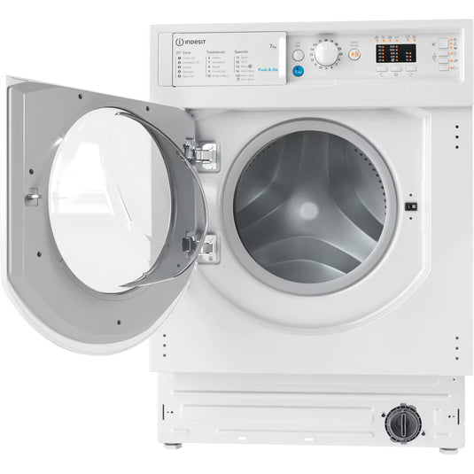 Indesit Built in front loading washing machine | 7kg | BI WMIL 71252 UK N
