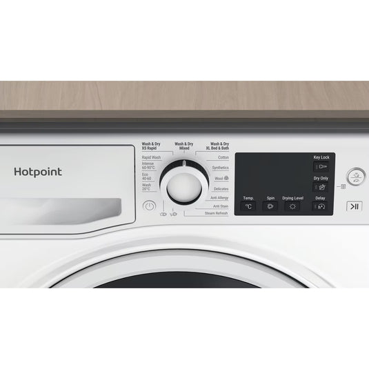Hotpoint 8+6KG Washer Dryer | 1400RPM | White | NDB8635WUK