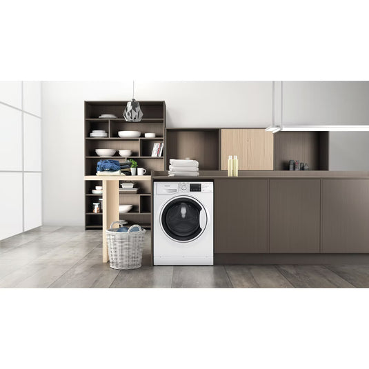 Indesit Push&Go Steam Washing Machine | White | A | BWE111496XWVUK