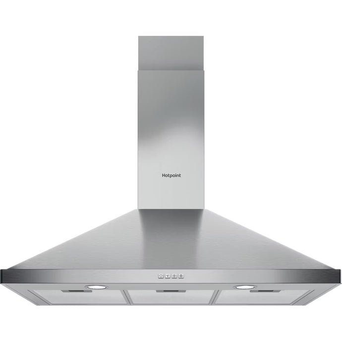 Hotpoint 90CM Chimney Cooker Hood | Stainless Steel | PHPN95FLMX1