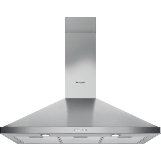 Hotpoint 90CM Chimney Cooker Hood | Stainless Steel | PHPN95FLMX1