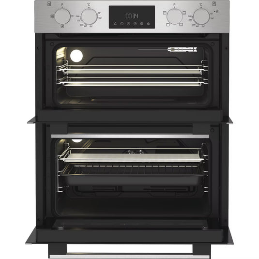 Hotpoint Built-Under Electric Double Oven | 48L + 38L | Stainless Steel | DUH10DIX